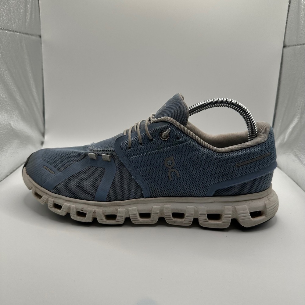 On Cloud 5 Running Shoes Mens 8.5 Blue Good CloudTec Speed Lacing 3MF10071508